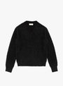 V-Neck Sweater Furry Black from mfpen at Couverture & The Garbstore 
front