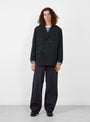 ALPHADRY Club Jacket Navy from nanamica at Couverture & The Garbstore model front 
