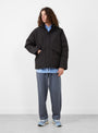 GORE-TEX Short Down Jacket Black from nanamica at Couverture & The Garbstore model front 