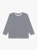  COOLMAX Stripe Jersey Long Sleeve Tee in Navy & White from nanamica at Couverture & The Garbstore
Front 