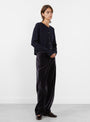 Virginia Knit Cardigan Navy from Soeur at Couverture & The Garbstore
model side 