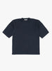 Skate T-Shirt in Navy from YMC at Couverture & The Garbstore 
front 