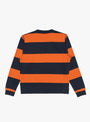The Stripe T-Shirt in Navy and Spice from YMC at Couverture & The Garbstore
back
