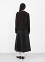 Beti Cardigan Deep Brown by Skall Studio from Couverture & The Garbstore model back