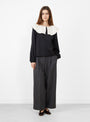 The Cherie Blouse from Skall Studio in Black at Couverture & The Garbstore
model front 