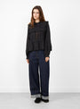 Jardin Blouse Black from Skall Studio at Couverture & The Garbstore
model front 