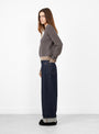 Cameron Jumper Brown and Navy Stripe from Skall Studio at Couverture & The Garbstore
model side