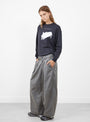 The Deadbeat Trouser in Grey from YMC at Couverture & The Garbstore
model side