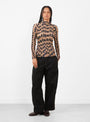 Susi Cross Pleated Top Mia from Julia Heuer at Couverture & The Garbstore 
model front 