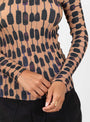 Susi Cross Pleated Top Mia from Julia Heuer at Couverture & The Garbstore 
model detail 