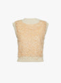 Apollo reversible Knitted Vest Orange from Julia Heuer at Couverture & The Garbstore
