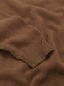 Knit Polo 9G Brown by Beams Plus at Couverture & The Garbstore Front Sleeve