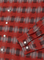 Open Collar Brushed Satin Plaid Shirt Red from Beams Plus at Couverture & The Garbstore
detail