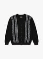 The Born Stripe Cardigan 14G from Beams Plus in Black at Couverture & The Garbstore
front