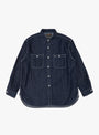 8oz Work Shirt One Wash Denim by Beams Plus at Couverture & The Garbstore Front