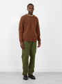 The Shaggy Bear Jumper from Howlin' arrives in a Hazelwood at Couverture & The Garbstore Model Front 