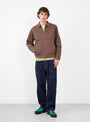 Japanese Slub Denim Pant in Indigo from Gramicci at Couverture & The Garbstore Model Front 
