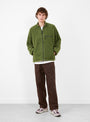 Reversible Sherpa Jacket in Olive and Dusty Navy from Gramicci at Couverture & The Garbstore Model Front 