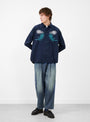 The Feather Shirt in Navy from TDR at Couverture & The Garbstore
Model Front