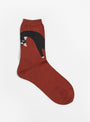 Pounce Crew Socks in Merlot from Hansel From Basel at Couverture & The Garbstore
Front 