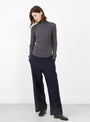The Rib Knitted Turtleneck Longsleeve T-Shirt from BEAMS BOY  at Couverture & The Garbstore Model Front