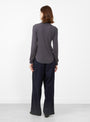 The Rib Knitted Turtleneck Longsleeve T-Shirt from BEAMS BOY  at Couverture & The Garbstore Model Back