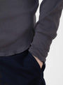 The Rib Knitted Turtleneck Longsleeve T-Shirt from BEAMS BOY  at Couverture & The Garbstore Model Detail