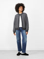 The 2Tone Alan Cardigan in Grey from Beams Boy at Couverture & The Garbstore
model front 