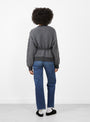 The 2Tone Alan Cardigan in Grey from Beams Boy at Couverture & The Garbstore
model back
