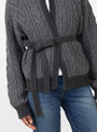 The 2Tone Alan Cardigan in Grey from Beams Boy at Couverture & The Garbstore
model detail