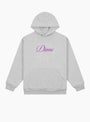 Cursive Hoodie Heather Grey from Dime at Couverture & The Garbstore
front 