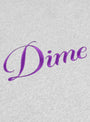 Cursive Hoodie Heather Grey from Dime at Couverture & The Garbstore
embroidery 