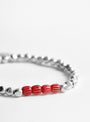 Edition 2 Bracelet Red & White from Gottlob at Couverture & The Garbstore
bead 
