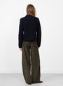 Flaubert Knit Cardigan Navy by Soeur at Couverture & The Garbstore 
Model Back