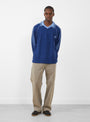 Knitting Soccer Jersey Navy by Rice Nine Ten at Couverture & The Garbstore Model front