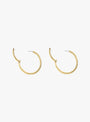 The Large Seamless Hoop Earrings Gold from Laura Lombardi at Couverture & The Garbstore
open