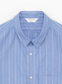 The Regular Collar Shirt comes in Blue Stripe at Couverture & The Garbstore
collar 
