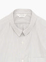 The Regular Collar Shirt Grey Stripe from Still By Hand at Couverture & The Garbstore
top 