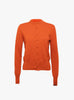 No 300 Little 2 Cardigan Dark Orange by Extreme Cashmere at Couverture & The Garbstore Ghost