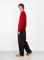 The Deep Tuck Pressed Pants Black Navy from Still By Hand at Couverture & The Garbstore Model Side 