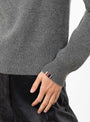 No 430 Jeanne Jumper Felt by Extreme Cashmere at Couverture & The Garbstore Model Detail