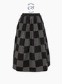  C25 Vita Patchwork Skirt in Black and Ecru from Sideline at Couverture & The Garbstore
Front 