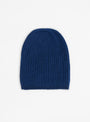Nimbus Ribbed Hat Midnight Himalayan Cashmere at Couverture & The Garbstore
front 