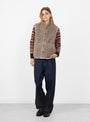Tilda Vest in Mink from Sideline at Couverture & The Garbstore
Model Front 