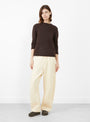 Loft Baby Crewneck Jumper Soil by Lauren Manoogian at Couverture & The Garbstore Model Front