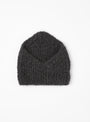 The Cashmere Snood arrives from Karakoram in Charcoal at Couverture & The Garbstore
front 