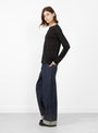 Long Sleeve Tee Black from Baseange at Couverture & The Garbstore
model side 