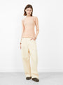 Omato Long Sleeve Tee Tin Beige from Baserange at Couverture & The Garbstore
model front