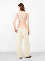 Omato Long Sleeve Tee Tin Beige from Baserange at Couverture & The Garbstore
model back