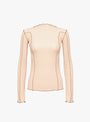 Omato Long Sleeve Tee Tin Beige from Baserange at Couverture & The Garbstore
front 